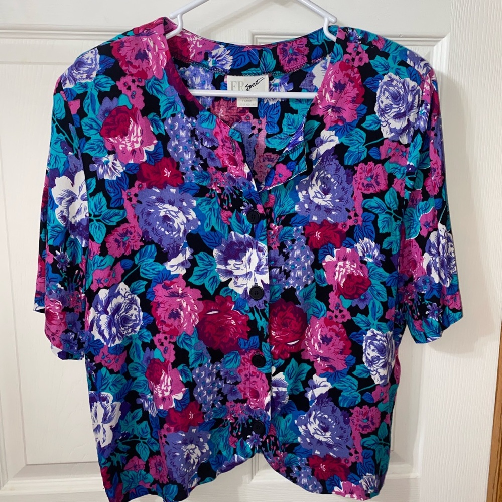 Vintage 1980’s Floral Blouse